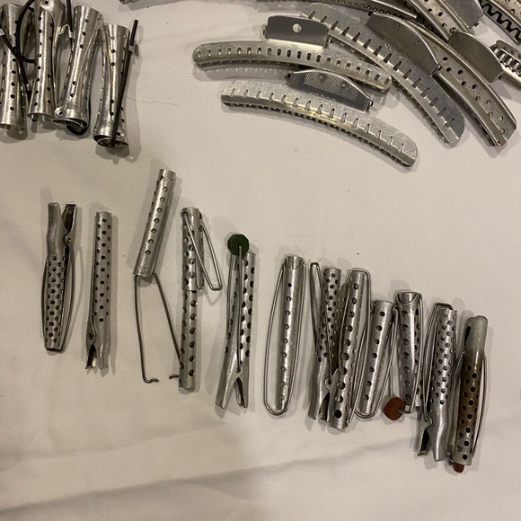 Vintage Mirror, Brush, Comb and Curler Set - Picture 2 of 16